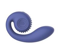SVibe Snail GIZI Lite Vibrator - G Spot Vibrator with Slide’n’Roll Motion - Soft Silicone - Blueberry