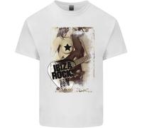 Ibiza Rocks Dance Music Mens Light Cotton T-Shirt White 4XL
