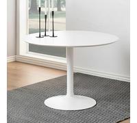 Ibiza Round Dining Table - 4 Seater - 110cm - White