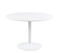 Ibiza Round Dining Table With White Top And White Base