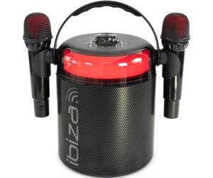 Ibiza Sound KARAHOME Bluetooth Karaoke Speaker Black