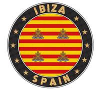 Ibiza, Spain Decorative Vinyl Sticker