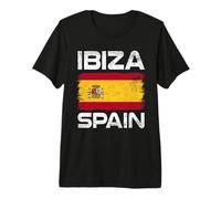 Ibiza Spain Flag Design Proud Spanish Flag Premium T-Shirt