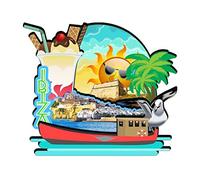 Ibiza Spain Fridge Magnet Wooden Magnet Art Souvenirs Creative Collection Handmade Travel Home Office Gifts Landscape Refrigerator Decor-395