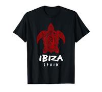 Ibiza Spain Tribal Sea Turtle Ocean Art Design T-Shirt