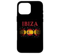Ibiza Spanish Flag Vacation Spain Souvenir Case for iPhone 16 Pro Max