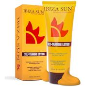 Ibiza Sun Self Tanner - Natural & Organic Sunless Tanning Lotion with Vitamin E & Aloe Vera - Streak-Free, Fast-Absorbing & Fragrance-Free - Long-Lasting Glow for Face & Body, All Skin Types