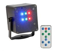 Ibiza - TINYLED-RGB-Strobe - LED Light Effect Box - Strobe Effect - 6 x 1W RGB - Battery Operated - Festive Atmosphere