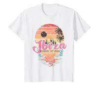 Ibiza Total Solar Eclipse 2026 Party - August 12th 2026 T-Shirt, Youth, White, Medium