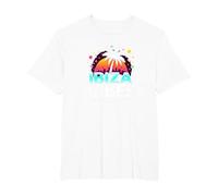 Ibiza Vibes Tropical Paradise Retro Party T-Shirt, Men's Big and Tall, White, 4X Tall