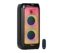 Ibiza - WAVE6-250W/2x5.25" Battery Powered Speaker with Bluetooth, USB and microSD - WAVE LED Effect and TWS Wireless Connection - Black