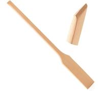 IBLAY Extra Long Wooden Spatula - 18 Inch Large Beech Wood Stirring Paddle Spoon for Cooking, Mixing, Brewing in Big Stock Pots - Kitchen Heavy Duty Utensils, Long-Handled Flat Stir Paddles (18 Inch)