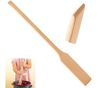 IBLAY Extra Long Wooden Spatula - 24 Inch Large Beech Wood Stirring Paddle Spoon for Cooking, Mixing, Brewing in Big Stock Pots - Kitchen Heavy Duty Utensils, Long-Handled Flat Stir Paddles (32 Inch)