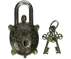 IBLAY - Padlock with Keys - Working Functional (Tortoise Lock Key) Brass Lock