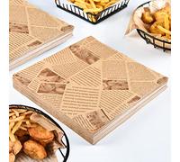 IBLUELOVER 120Sheets Greaseproof Paper Food Wrap Paper Sandwich Wrappers Deli Paper Air Fryer Liners Oil Proof Baking Wrapping Paper for BBQ Pizza Bread Sandwiches Burgers, French Fries