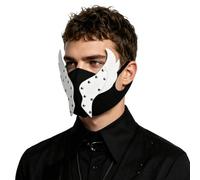 IBLUELOVER Bat Wing Face Mask Unisex Vintage Medieval Gothic Leather Masquerade Mask Punk Studded Half Face Covering for Halloween Christmas Festival Carnival Fancy Costume Cosplay Party