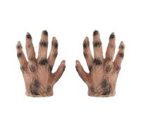 IBLUELOVER Halloween Skull Gloves Horrible Latex Skeleton Glove Realistic Devil Ghost Zombie Handwear Scary Monster Hands Outfit Halloween Haunted House Masquerade Accessories Prop
