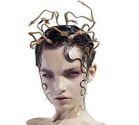 IBLUELOVER Halloween Snake Headband Medusa Goddess Headpiece Scary Snake Crown Gothic Cosplay Costume Headdress for Women Men Carnival Halloween Day Of The Dead Party Supplies