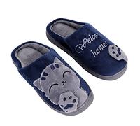IBLUELOVER Mens Womens Lovely Cat Slippers Winter Home Plush Mule Slippers Comfortable Memory Foam Anti-Slip Thickened Sole Indoor Outdoor Warm Slippers Cosy Slip On House Shoes Bedroom Slippers
