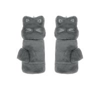 IBLUELOVER Women Girls Knitted Cute Cat Convertible Fingerless Gloves Winter Fleece Lining Warm Fingerless Gloves with Mittens Flip Cover Thermal Knit Half-Finger Gloves Driving Gloves