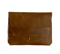 iblunt Genuine Cowhide Leather Passport Holder Vaccine Card Certificate Pass Travel Wallet Accessory Credit Card Strap Case Money Banknotes Boarding Pass Document Cover Badge Holder 15.5 x 11.5cm Tan