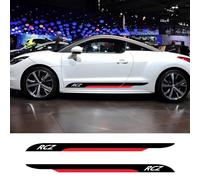 IBLUON 2PCS Car Door Side Stickers Racing Sport Stripes Styling Decor Auto Vinyl Film Decals,for Peugeot RCZ Accessories