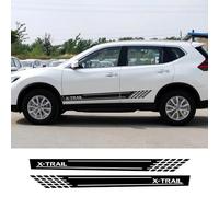 IBLUON 2PCS Car Long Side Stripes Stickers Vinyl Film Decals,for Nissan X-Trail Xtrail Tuning Auto Accessories