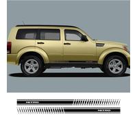 IBLUON 2PPC Car Door Side Stickers Sport Stripes Graphics Vinyl Decals,Fit for Dodge Nitro Tuning Auto Accessories