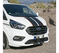 IBLUON Car Hood Bonnet Stickers,for Ford Transit Tourneo Custom Camper Van Engine Cover Decor Vinyl Decals Sport Stripes