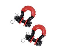 IBNA 5/8" D-Ring Anchor Shackle For Off-Road Vehicle Recovery Towing Gear Bow Shackle 28660lbs Break Strength(Black)