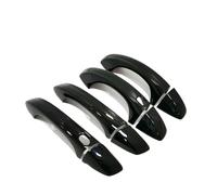 IBNA Auto Outer Door Handle for VW for Golf 6 MK6 2009 2010 2011 2012 2013 Car Door Handle Cover Trim Sticker Accessories(Black 2 Buttons)