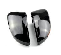 IBNA Car Car Rear View Mirror Caps For VW For Polo MK5 2009-2017(Bright blacK)