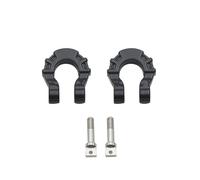 IBNA Front Rear Bumper Trailer Hooks Hitch Tow Shackles For 1/10 Rc Crawler Car Traxxas Trx4 Trx6 Axial Scx10 D90(Black)