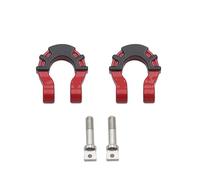 IBNA Front Rear Bumper Trailer Hooks Hitch Tow Shackles For 1/10 Rc Crawler Car Traxxas Trx4 Trx6 Axial Scx10 D90(RED)