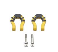 IBNA Front Rear Bumper Trailer Hooks Hitch Tow Shackles For 1/10 Rc Crawler Car Traxxas Trx4 Trx6 Axial Scx10 D90(Yellow)