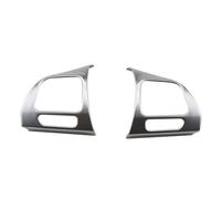 IBNA Racing Steering Wheel Steering Wheel Switch Panel Trim For VW For Golf Mk6 For P&assat B7 CC For Eos For Tiguan For Jetta For T&ouran(Matte Silver)