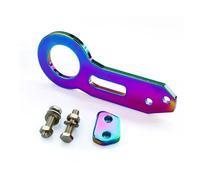 IBNA Universal Car Tow Hook Rear Front Trailer Racing Tow Ring Vehicle Towing Hook Track Racing Front Bumper Hook(Neo chrome)
