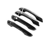 IBNBRO Car Door Handle Cover For Citroen Berlingo K9 2019-2024 & Peugeot Partner, ABS Chrome Plastic, Black, Modern Style, Pull Handle, Scratch Protection