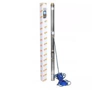 IBO 3" STM 24 Submersible Deep Well Water Pump Borehole 93m Head 100l/min Flow 230v 1100W (with 20m Power Cable & Plug)