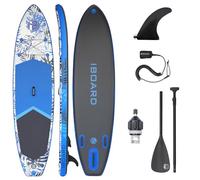 iBOARD Inflatable Paddle Board 11′×32″×6″ Premium Stand Up Paddle Board | Wide and Stable High Load SUP Paddleboard for Adults & Youth| Explore Fishing Yoga