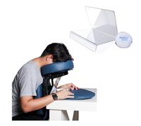 ibodycare 2-Way Vitrectomy Mirror with Ice Pack, 8 inch, for COVID-19 or Eye Surgery Recovery, for Use with Proning, Seated Support Chairs, Desktop Units, Face Down Recovery