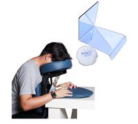 ibodycare 4 Inch Vitrectomy Mirror with Ice Pack for Eye Surgery Recovery - Lightweight 2 Way Mirror for Handheld or Face Down Use - Includes Instructions and How to Video