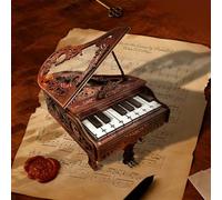 IBOHEYE 3D Wooden Puzzles for Adults,Playable Magic Piano Building Puzzles Mechanical Wooden Piano for Adults Teen,Models for Adults to Build,Home Decor Unique Gift (Chord Movement)