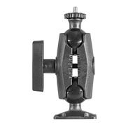 iBolt 38mm / 1.5 inch Composite Rectangular AMPS Pattern to ¼ 20” Composite Camera Screw Dual Ball Mount- Featuring a 3.5-inch Composite 38mm Bizmount Arm