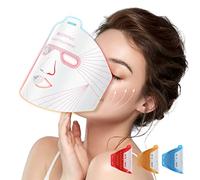 IBORRIA Led Face Mask Light Therapy, Near infrared Red Light Therapy for Face, Flexible Silicone Light Therapy Mask, Red Light Therapy Mask for at Home Face Masks Skincare