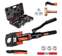 IBOSAD Copper Tube Fittings Hydraulic Pex Pipe Crimping Tools Press Crimper Pressing Pliers for Copper 1/2",3/4" and 1" and F877 Stainless PEX Press Sleeves 1/2",3/4" and 1",Suit for Tee Fitting
