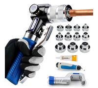 IBOSAD HVAC Hydraulic SWAGING tool kit for copper tubing Expanding 3/8 inch to 1-5/8 inch,with 11PCS Expanding Jaws