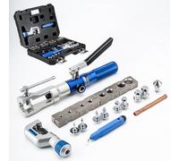 IBOSAD Hydraulic Swaging and Flaring Tools Kit for 3/16 to 7/8 inch Soft HVAC Copper Tube,Not for Brakeline Fuel Transmission Automotive Brake Line