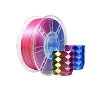 iBOSS 3D Printer Filament 1kg, TriColor PLA+ Filament 1.75mm Silk filament Red-Yellow-Blue, 3D Printing Accessories PLA PLUS Filament MultiColor, Dimensional Accuracy +/-0.02mm, Fit for 3D Printers