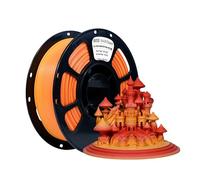 iBOSS Colour Gradient Filament PLA Mat 1.75 mm Two-Tone Yellow/Red, Dimensional Accuracy +/- 0.02 mm, 1 kg (2.2 lbs), Suitable for Most Printers (Yellow Red)